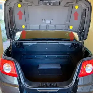 Set 4 tampoane portbagaj Renault Megane 2 Cabrio [2003-2008]