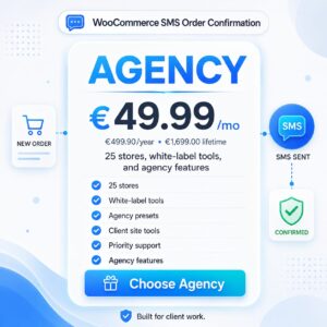 WooCommerce SMS Order Confirmation Agency
